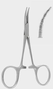 Затискач кровоспинний ХАРТМАН (HARTMANN) для дітей, 9,0 см (сm), вигнутий